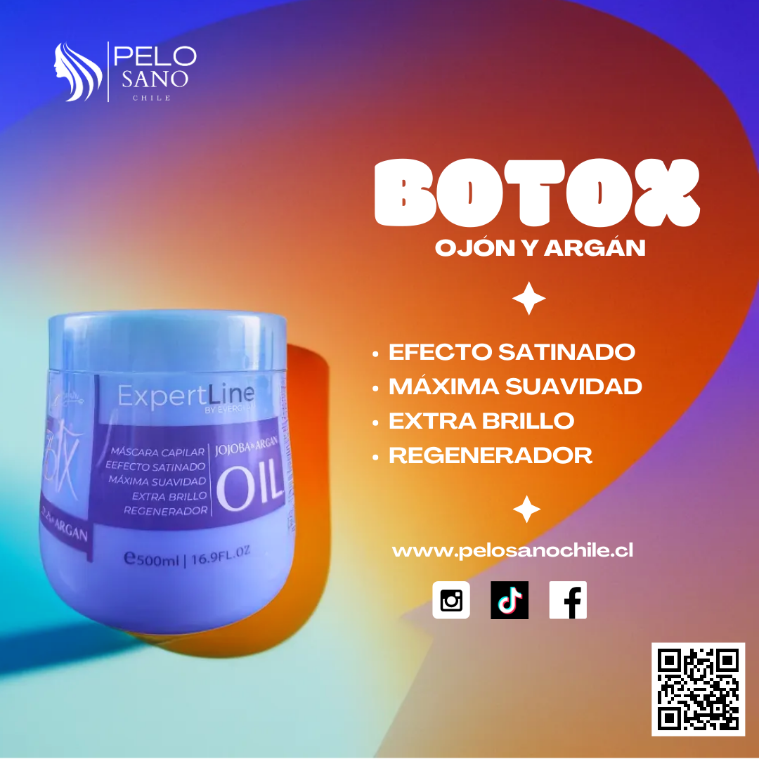 Kit Capilar Ojón y Jojoba Extra Brillo y Efecto Satinado | Shampoo, Acondicionador, Máscara Botox y Sérum Everglam (incluye de REGALO: Cepillo + Colet)