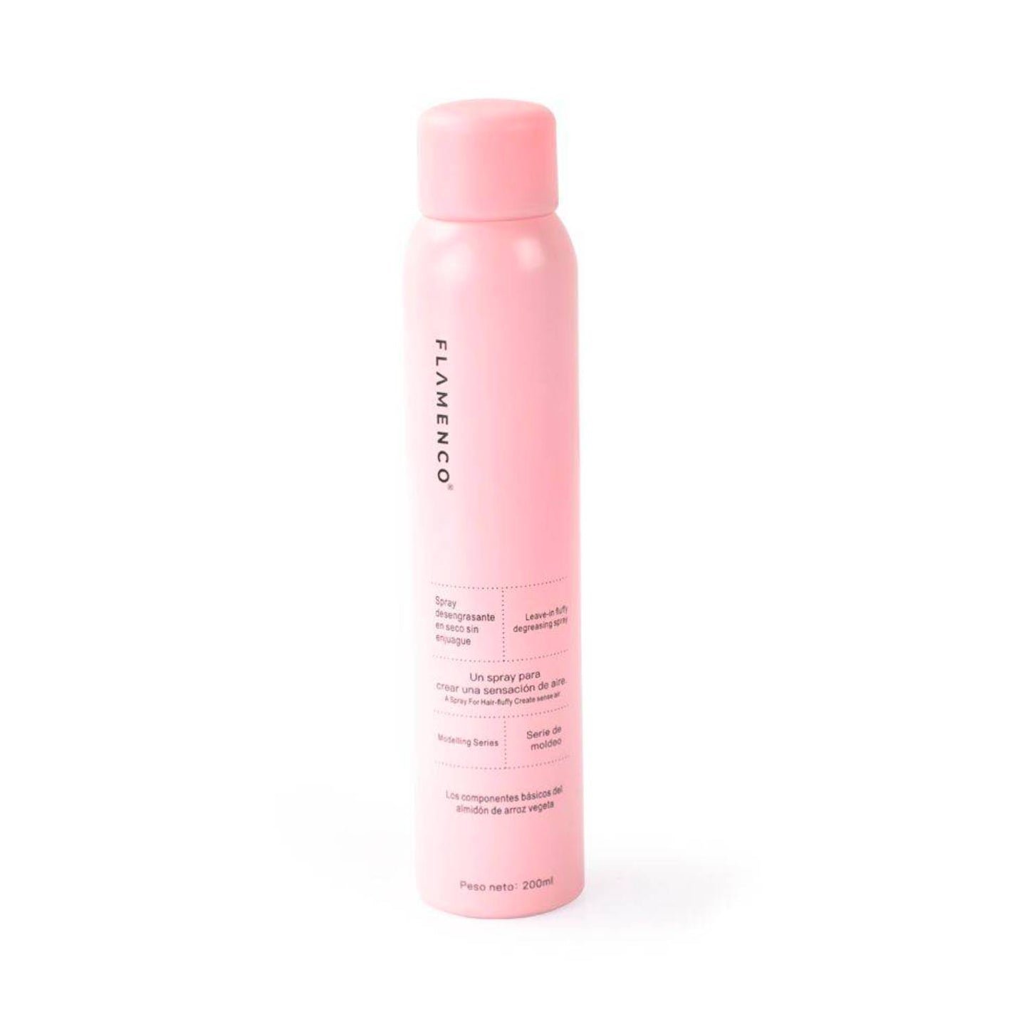 Shampoo Spray en Seco Flamenco 200ml lava y cuida sin agua