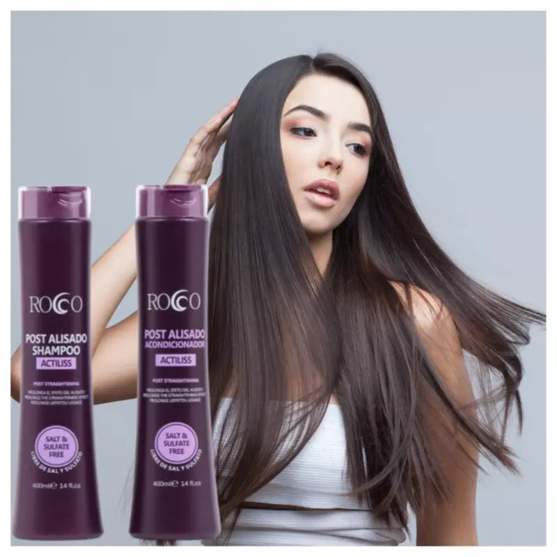 Pack Shampoo Y Acondicionador Post alisado Rocco 400 Ml