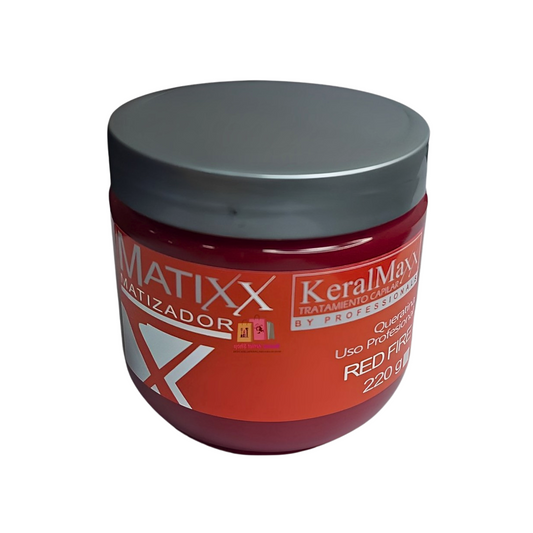 Matizador peluquería profesional MATIXX Cabello Rojo 220 ml Keralmax