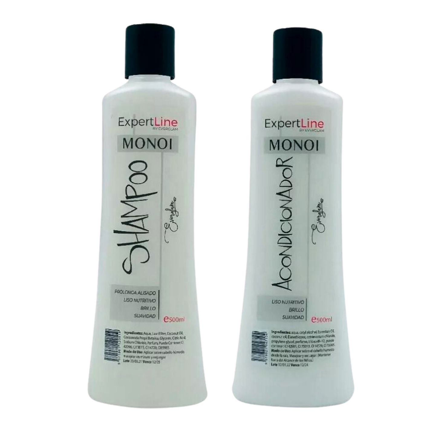 Kit de alisado capilar Shampoo+acondicionador Monoi ExpertLine Everglam