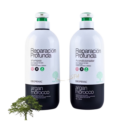 Pack Shampoo Y Ancondicionador Reparación Argan Morocco 800ml