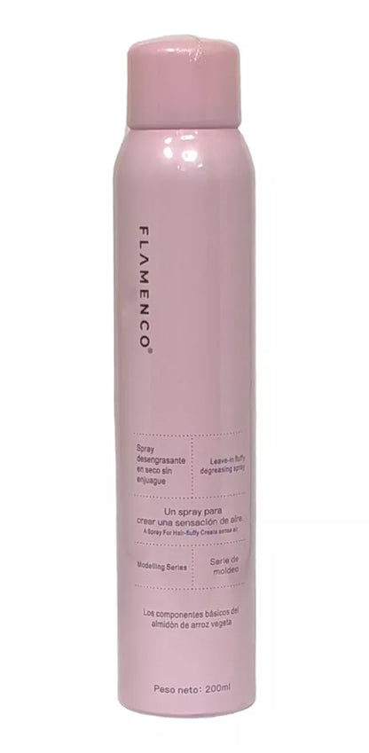 Shampoo Spray en Seco Flamenco 200ml lava y cuida sin agua