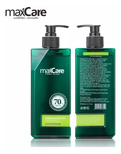 Shampoo Maxcare Anti-oil Para Cabello Graso 400ml