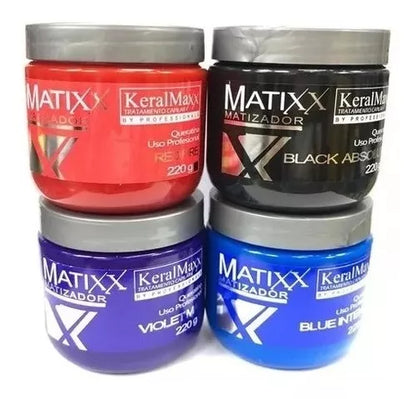 Matizador peluquería profesional MATIXX Cabello Rojo 220 ml Keralmax