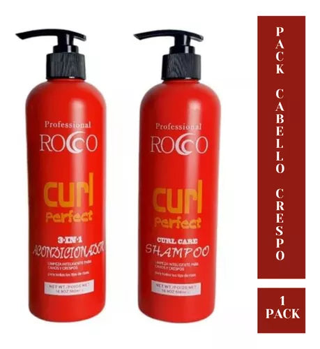 Shampoo + Acondicionador para Cabello Crespo Mejora dureza Oliva 500ml