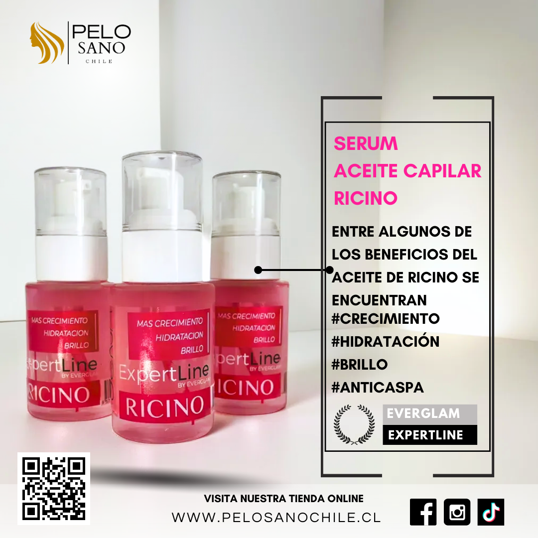 Serum capilar Ricino 30 ml Expertline Everglam