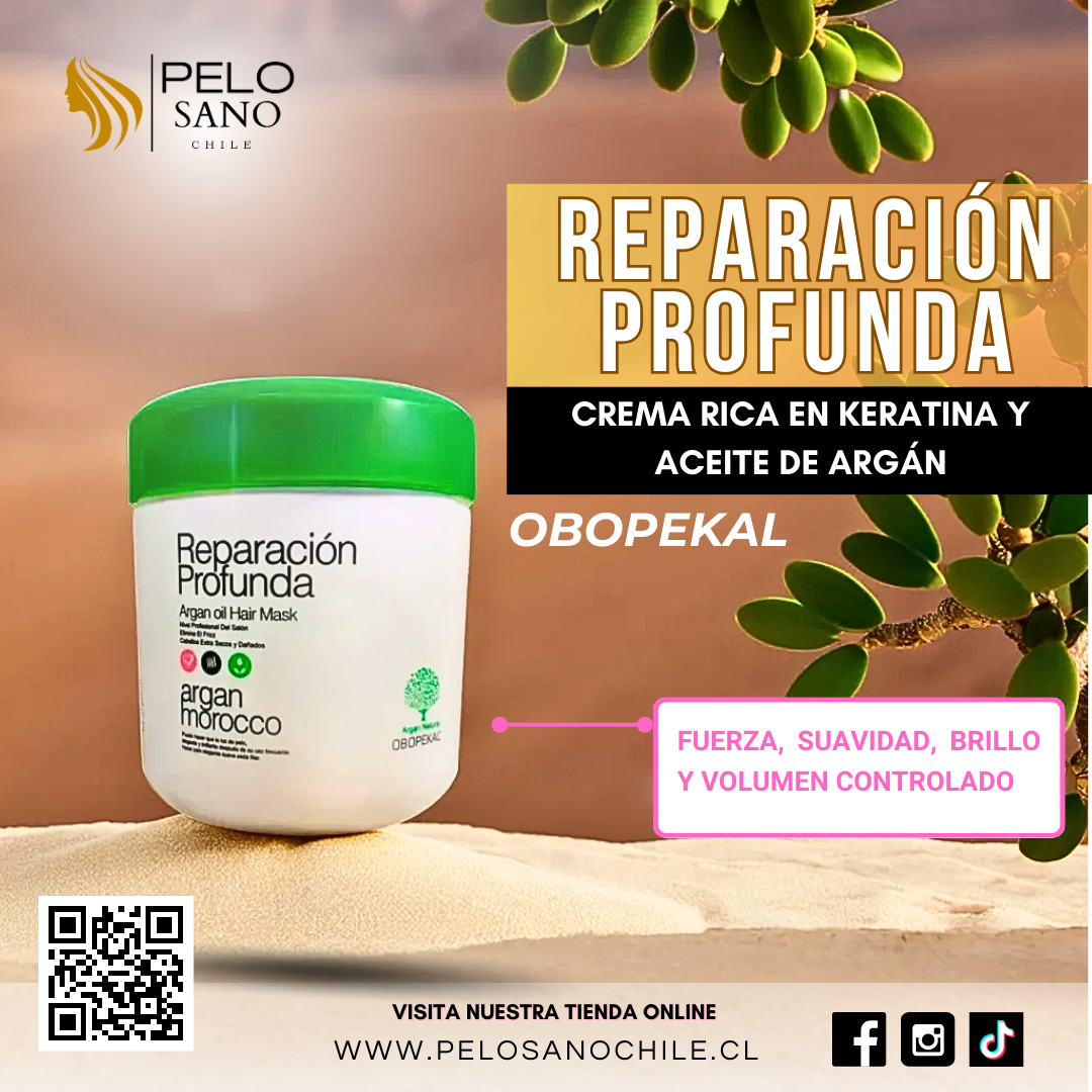 Crema Reparación Profunda Argan Oil Hair 1000ml Obopekal