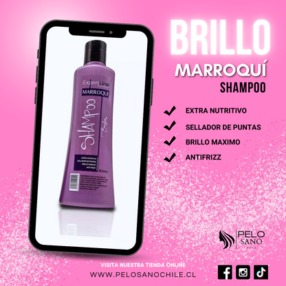 Kit de nutrición y brillo capilar Shampoo+acondicionador ExpertLine Everglam