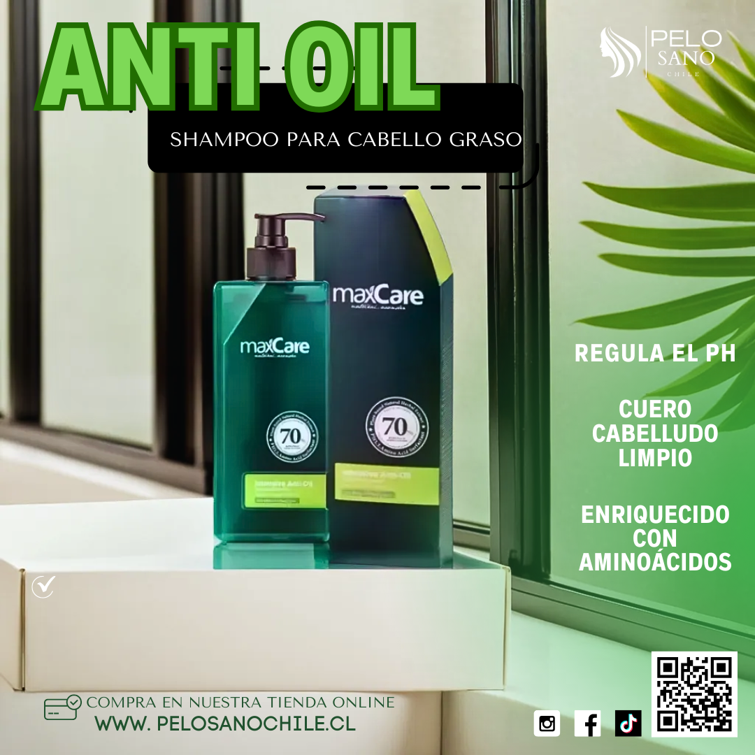 Shampoo Maxcare Anti-oil Para Cabello Graso 400ml