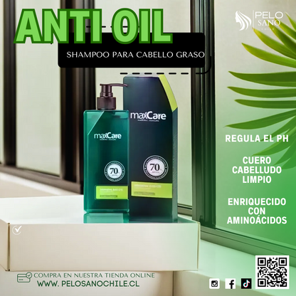 Shampoo Maxcare Anti-oil Para Cabello Graso 400ml