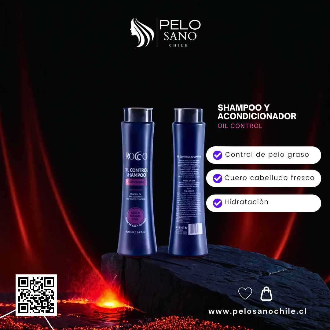 Pack Shampoo Y Acondicionador Rocco 400 Ml oil control