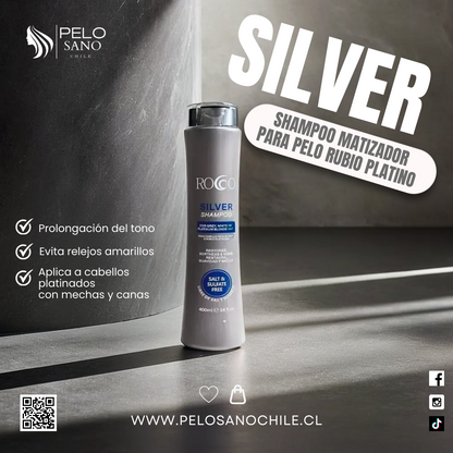 Shampoo Matizador SILVER ROCCO 400 ML