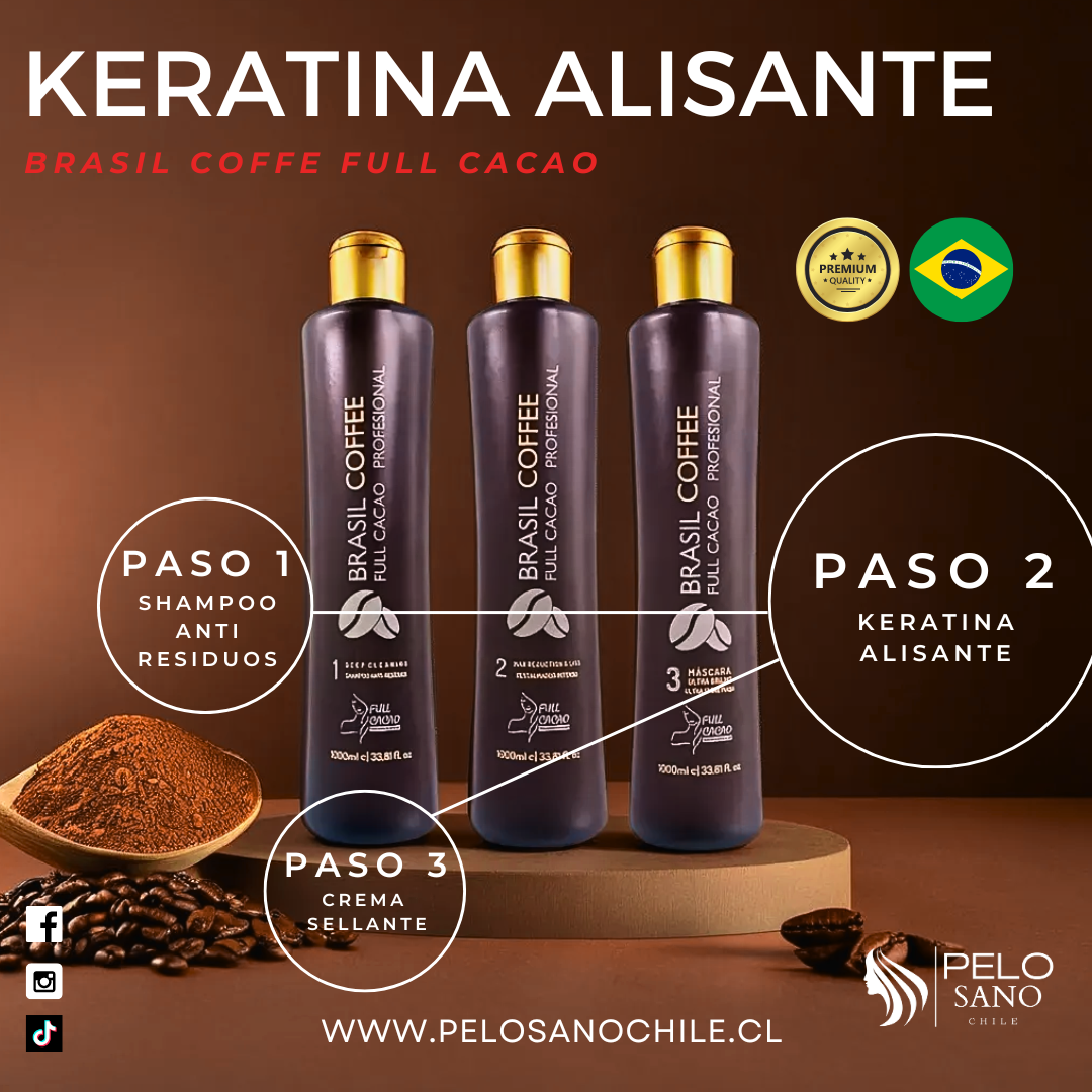 Keratina Alisante Brasil Coffe Full Cacao 500 Ml